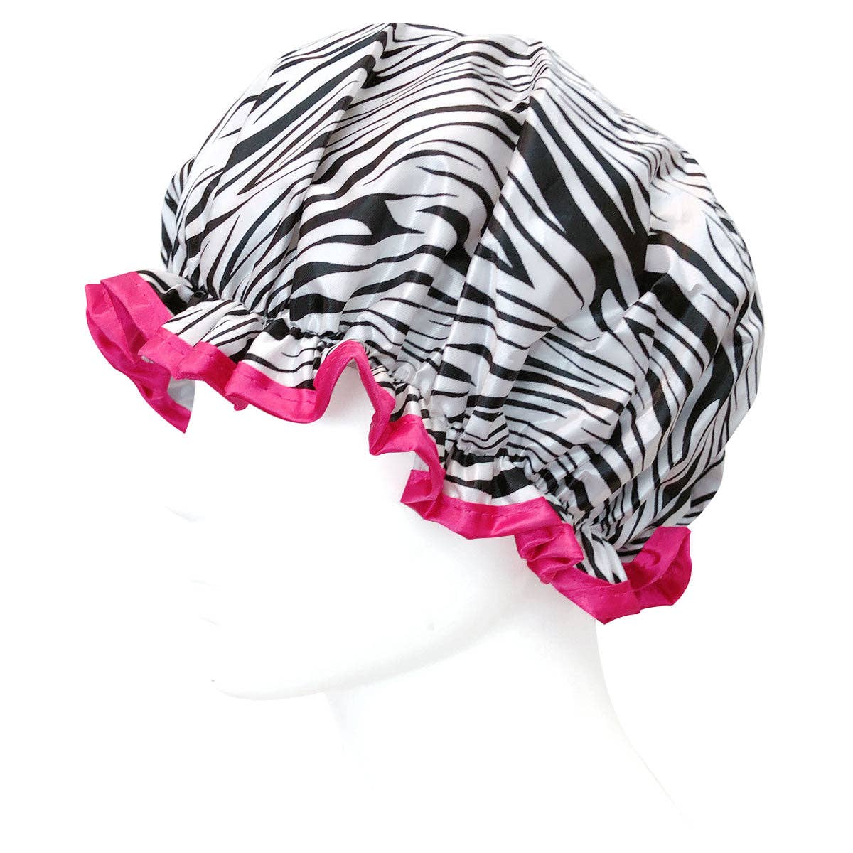 Double Layer waterproof shower cap with Peva lining