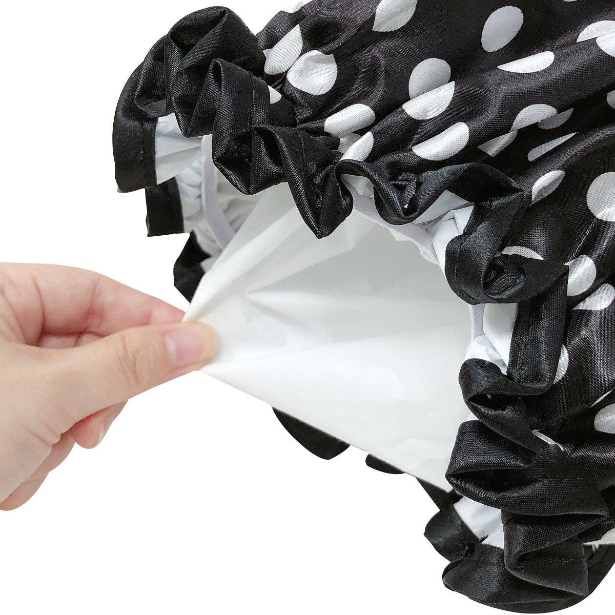 Double Layer waterproof shower cap with Peva lining