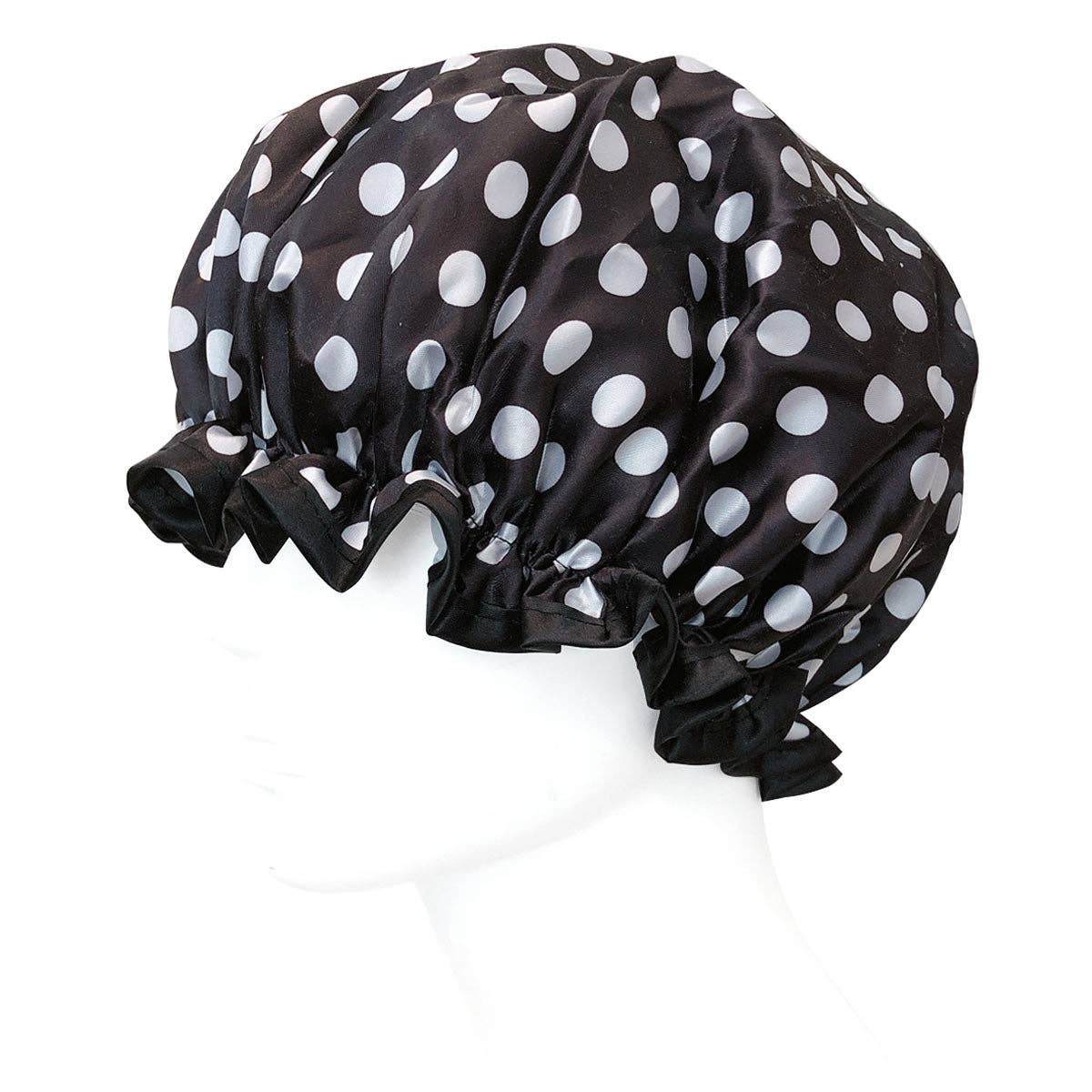 Double Layer waterproof shower cap with Peva lining